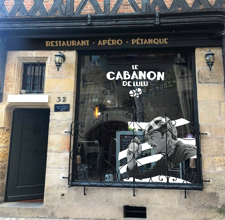 Le Cabanon de Lulu - 1er restaurant – apéro – pétanque au cœur du vieux Tours - Vitrine